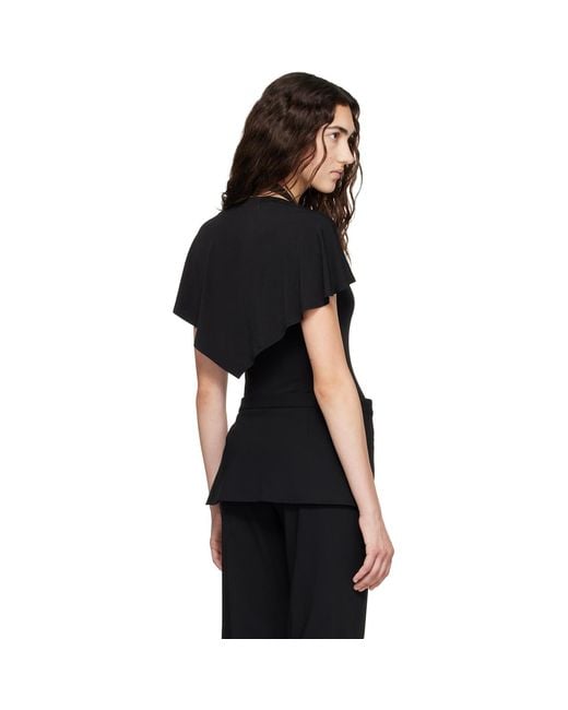 Sandy Liang Black Bellini Top