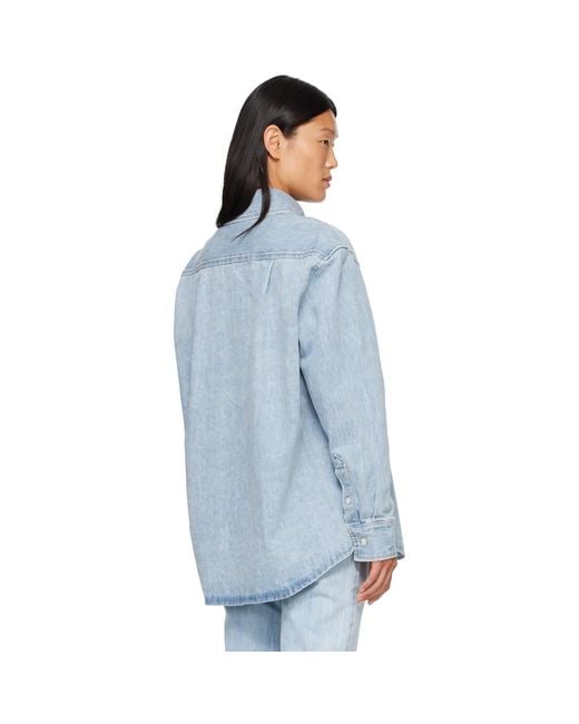 HOMMEGIRLS Blue Jeans Denim Shirt