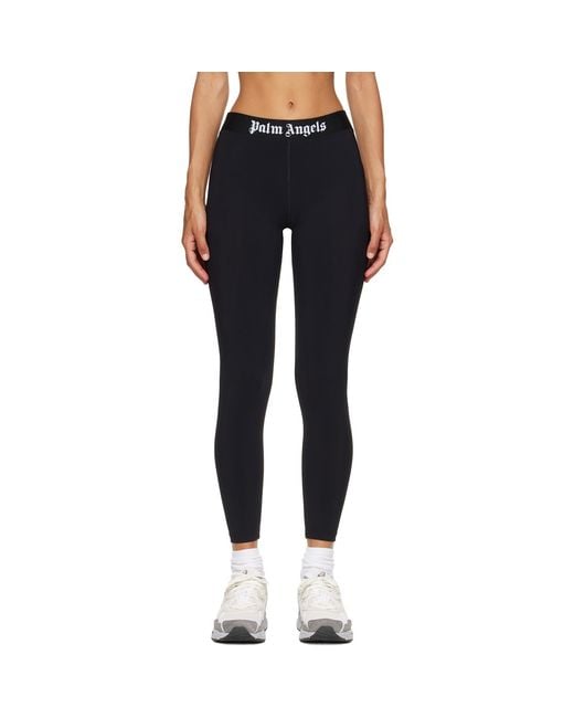 Palm Angels Blue Classic Logo Sport Leggings