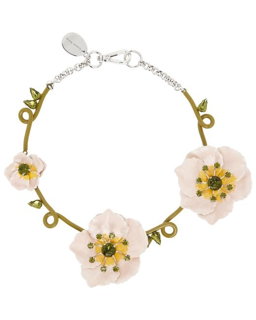 Simone Rocha Metallic Turbo Blooming Poppy Necklace