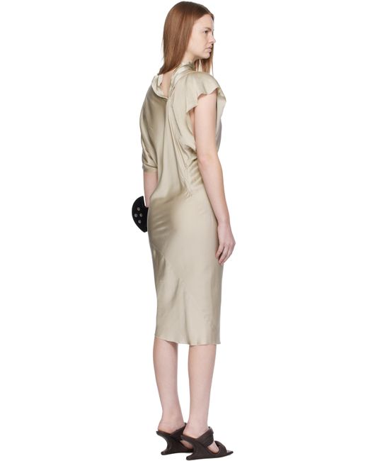 Rick Owens Black Off- Concordians Seb Midi Dress