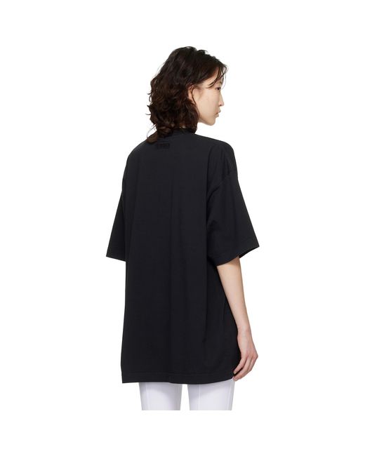 Vetements Black 'Global Mf' T-Shirt