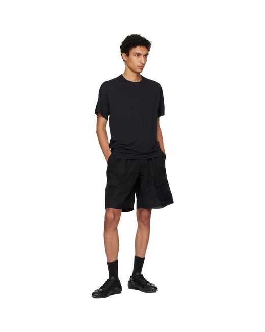 Y-3 Black Running Short Sleeve T-Shirt for men