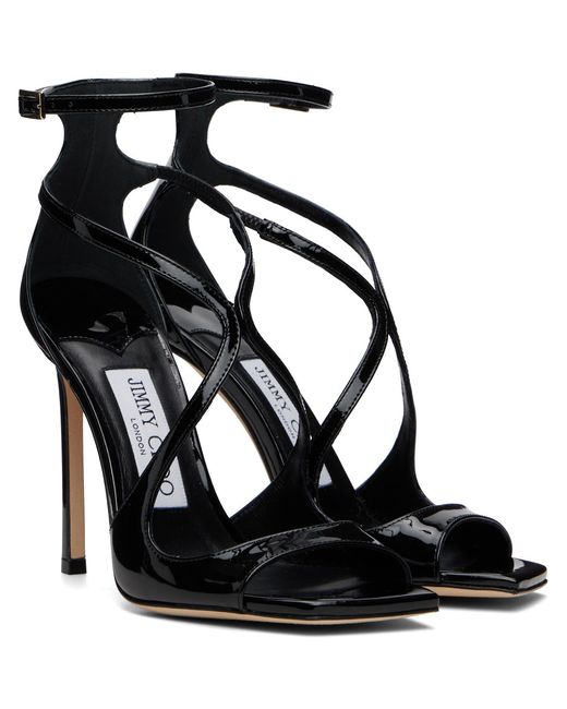 Jimmy Choo Black Azia 95 Heeled Sandals