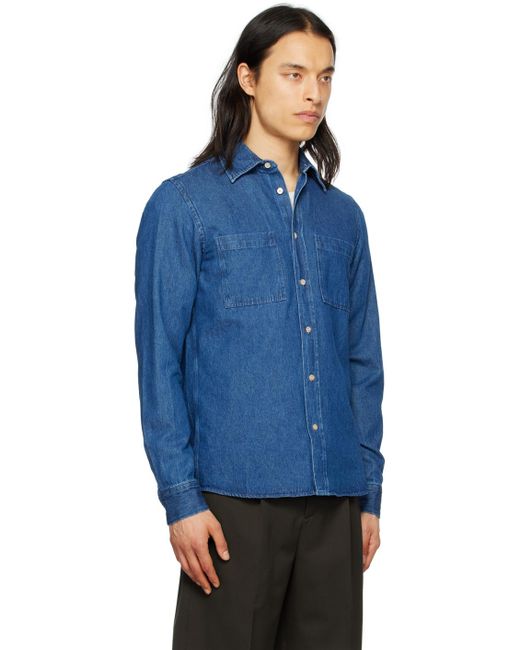 Another Aspect Blue 'another Shirt 5.0' Shirt for men