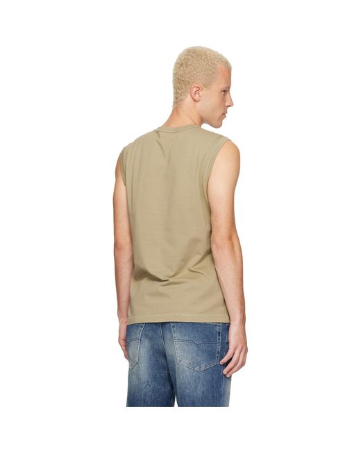 DIESEL Green Khaki T-Bisco-Iod Tank Top for men
