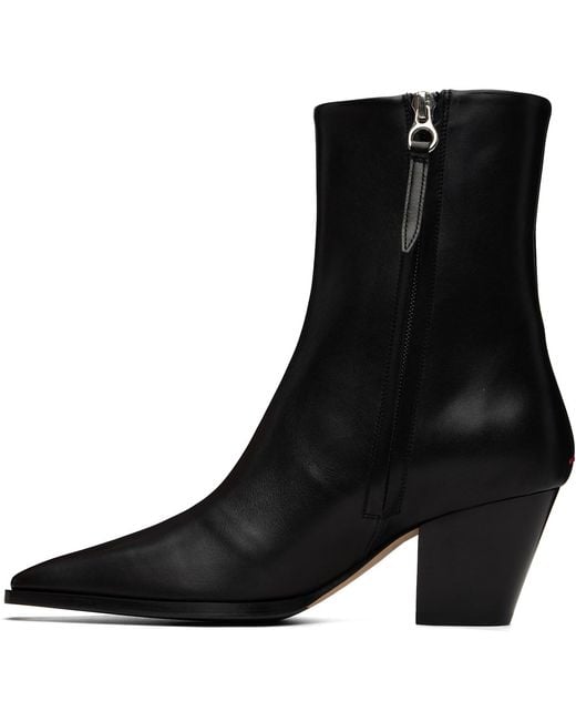 Aeyde Black Hedvig Cowboy Ankle Boots