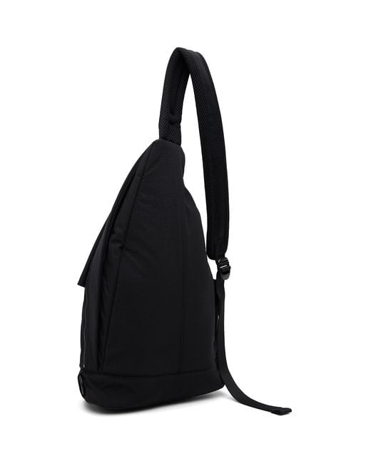 Y-3 Black Utility Sling Backpack