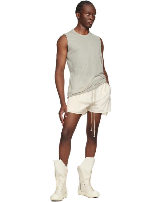 Rick Owens Natural Off- Champion Edition Dolphin Shorts for men