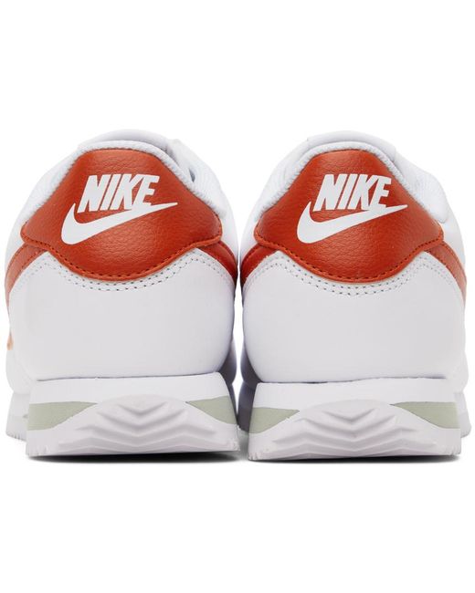 Nike Black White & Orange Cortez Sneakers for men