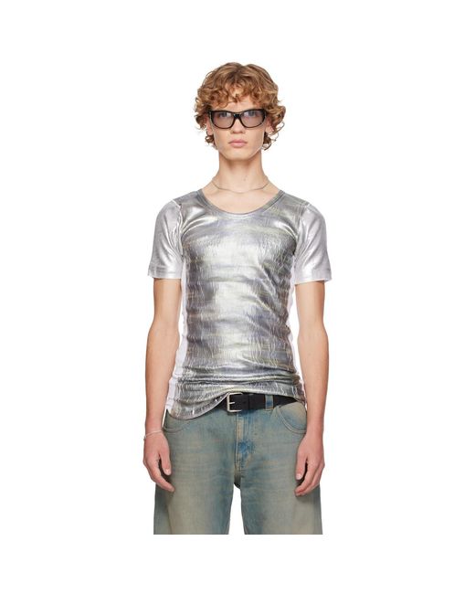 SECONDA Gray Khaki & Ssense Exclusive T-Shirt for men