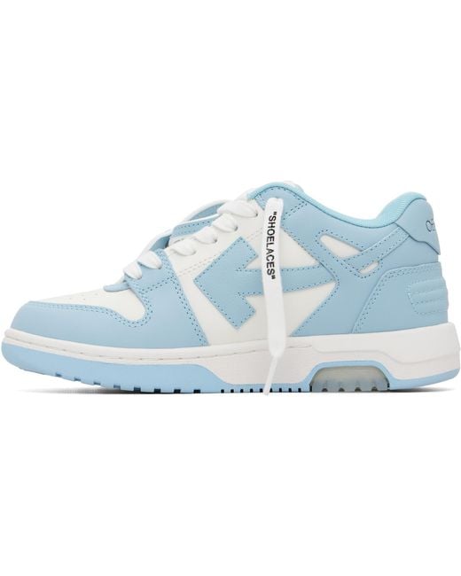 Off-White c/o Virgil Abloh Blue 'Out Of Office' Calf Leather Sneakers