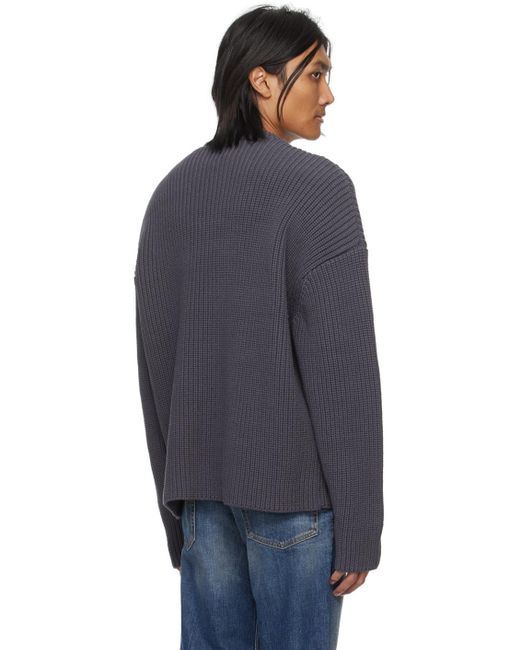 DIESEL Black Gray K-notus Sweater for men
