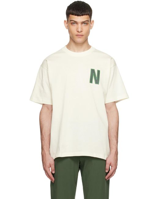 Norse Projects Natural Off- Simon T-Shirt for men