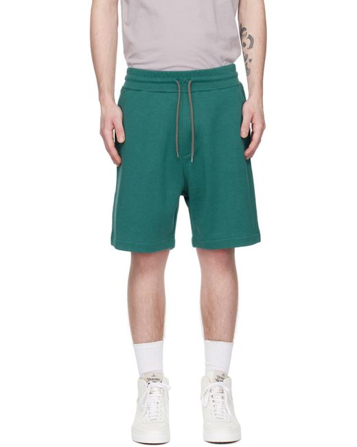 Vivienne Westwood Green Blue Action Man Shorts for men