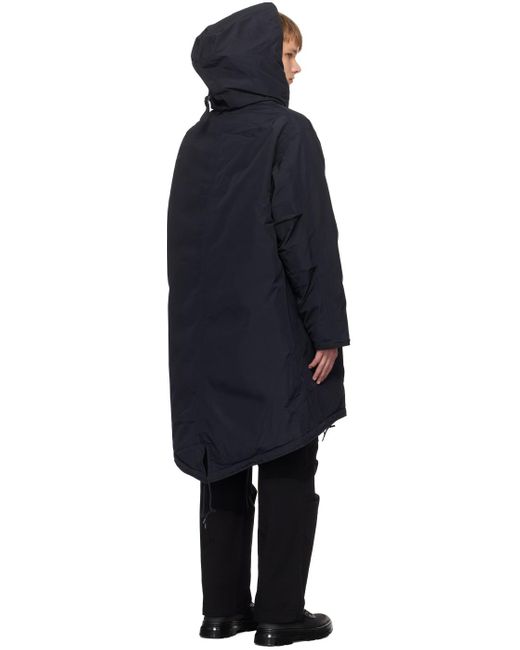 Nanamica Black Long Down Coat for men