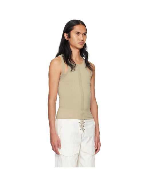 Dion Lee Multicolor Taupe Sculpt Tank Top for men