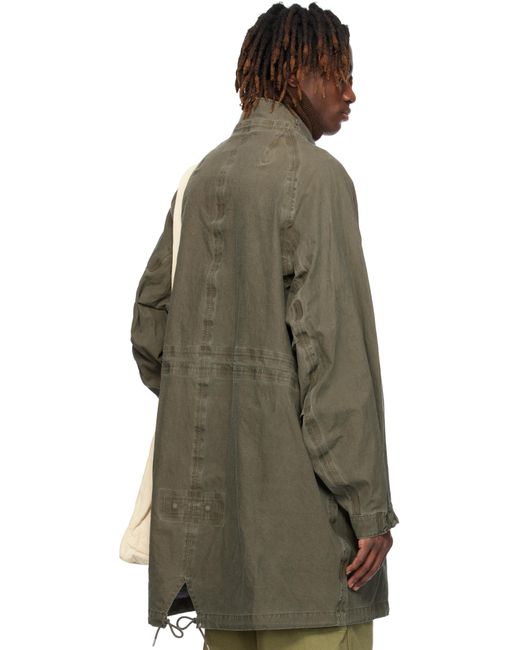 Visvim Green Khaki Six-Five Fishtail Parka for men