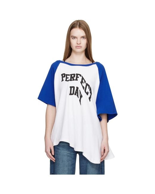 Undercover Blue Uc1E8805-2 'Perfect Day' T-Shirt