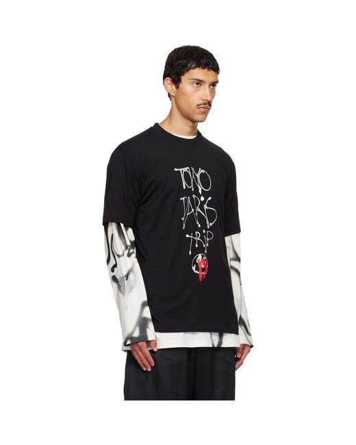 Y-3 Black Chito Edition City Graphic Short Sleeve T-Shirt for men