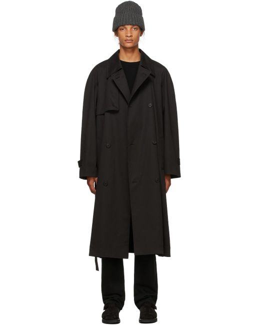 The Row Cashmere Omar Trench Coat in Black for Men - Lyst