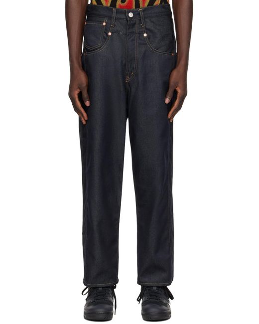 Junya Watanabe Black Navy Levi's Edition Jeans for men