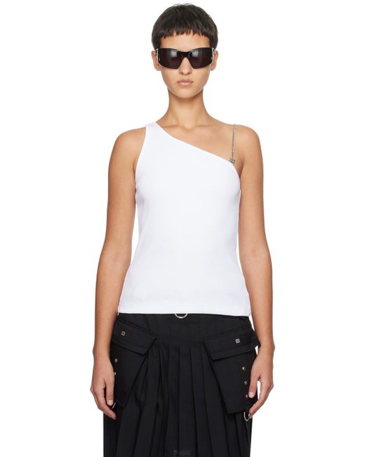 Givenchy White Chain Tank Top