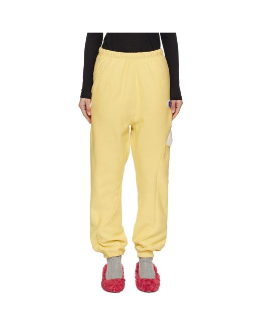 Undercover Yellow Champion Edition Uc2E1502-1 Sweatpants