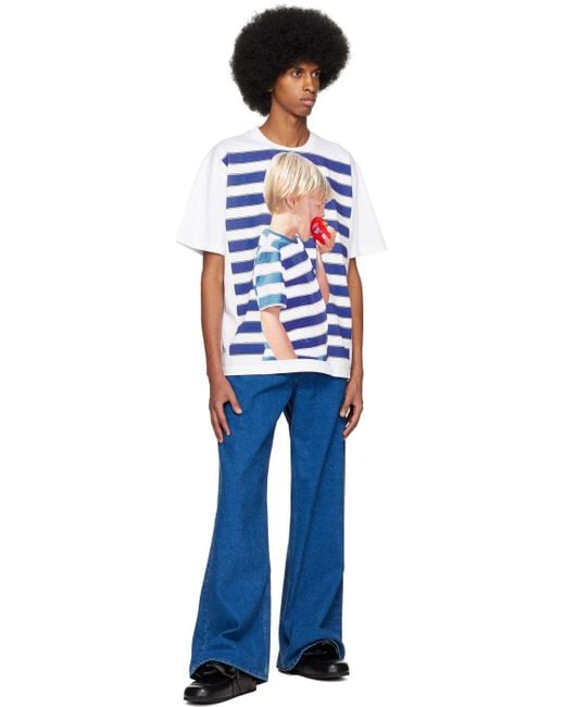 JW Anderson White Boy With Apple T-shirt for Men | Lyst