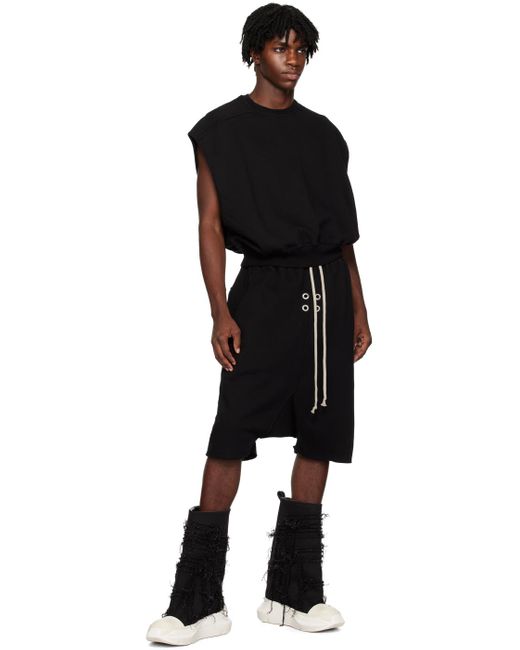 Rick Owens Black Pods Shorts for men