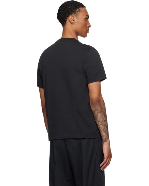 メンズ Moncler ブラック Archivio Creativo Tシャツ Black