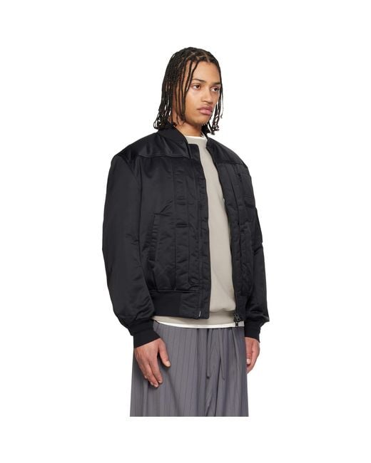Y-3 Black Bomber Jacket for men