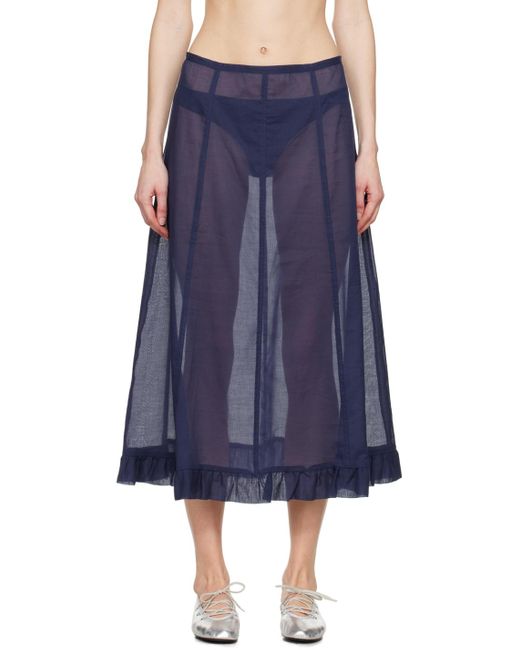 Paloma Wool Blue Andolini Maxi Skirt