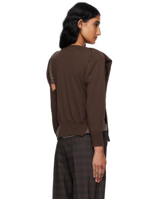 OPEN YY Black Sleeve Layered Cardigan