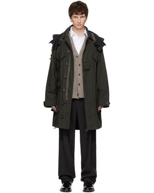 Maison Margiela Black Khaki Sports Jacket for men