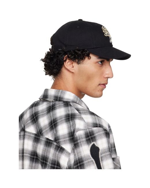 Amiri Black Varsity Patch Cap for men