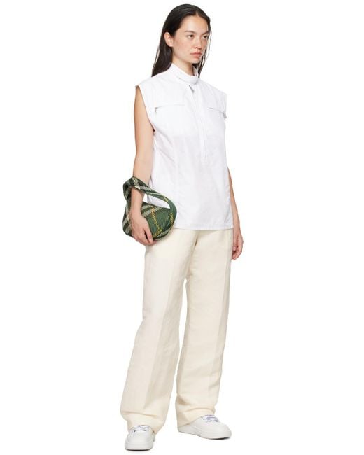 【BURBERRY】 KNIT BAGUETTE ニットバゲットバッグ Burberry Knit Baguette Bag in Green | Lyst