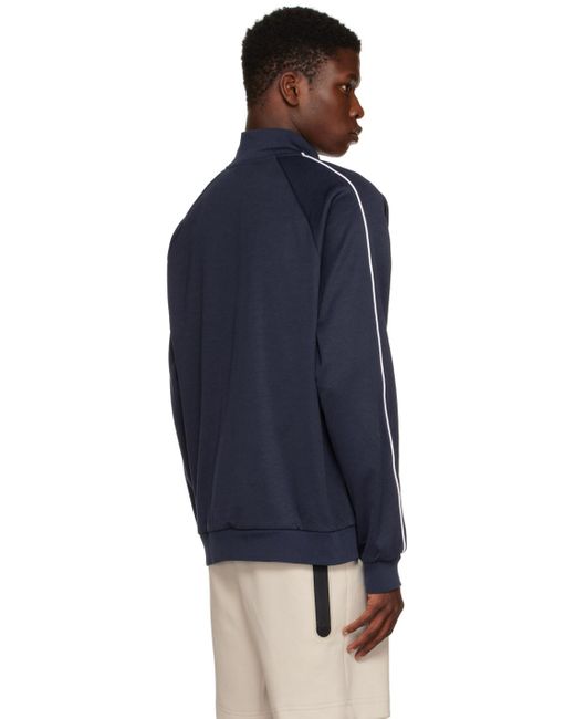 Nike Blue Track Zip-up Sweater for men