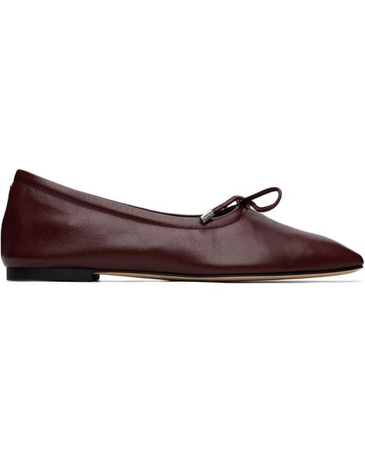 Aeyde Purple Burgundy Nomi Glove Ballerina Flats