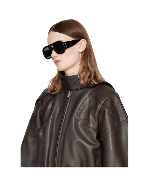 Givenchy Gray Mask Aviator Sunglasses