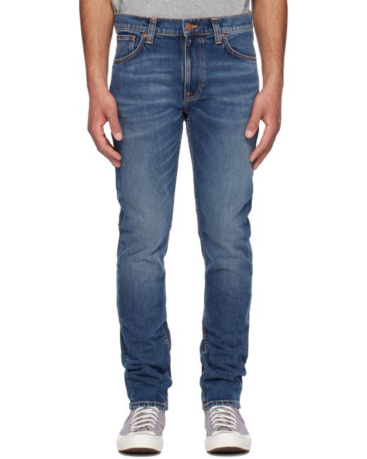 メンズ Nudie Jeans ブルー Lean Dean ジーンズ Blue