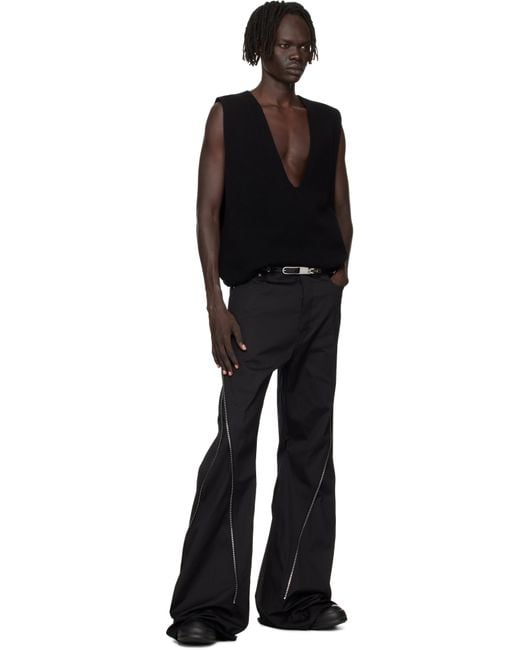 Rick Owens Black Concordians Tongue Belt for men