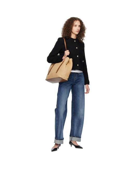 Rag & Bone Brown Chelsea Straw Tote