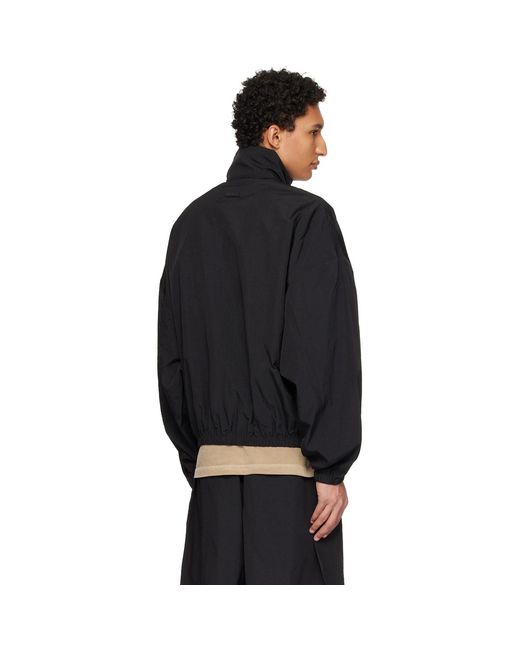 Fear Of God Black Nylon Ripstop Tech Track Jacket for men