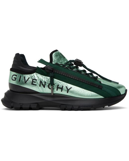 Givenchy Black & Green Spectre Sneakers for men