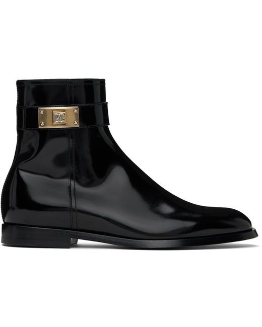 Bottes giotto noires Dolce & Gabbana pour homme en coloris Black