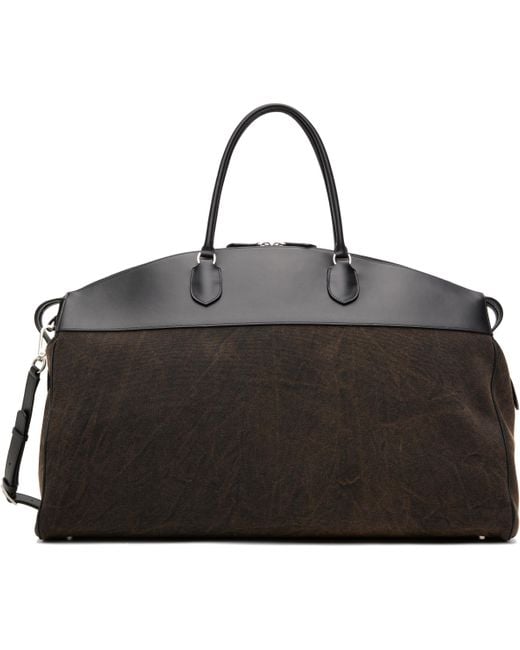 The Row Black Xl George Duffle Bag