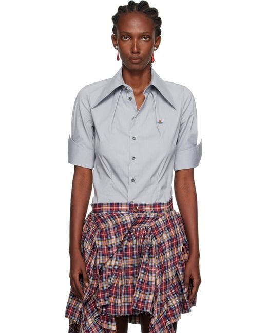 Vivienne Westwood グレー Violin 半袖シャツ | Lyst
