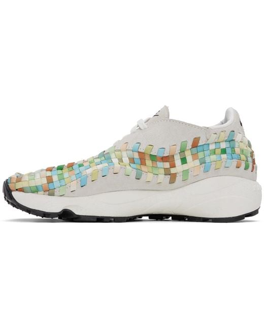 Nike Black Multicolor Air Footscape Woven Sneakers for men