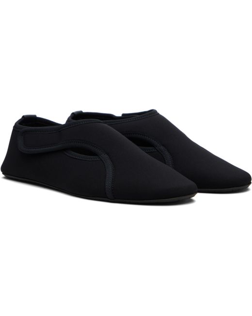 Alaïa Black Neoprene Ballerina Flats